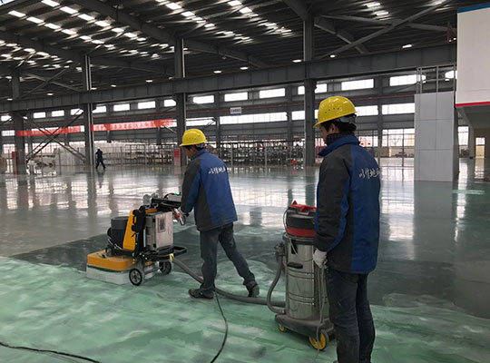 地坪施工現場(chǎng)